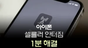 아이폰 셀룰러 안터짐