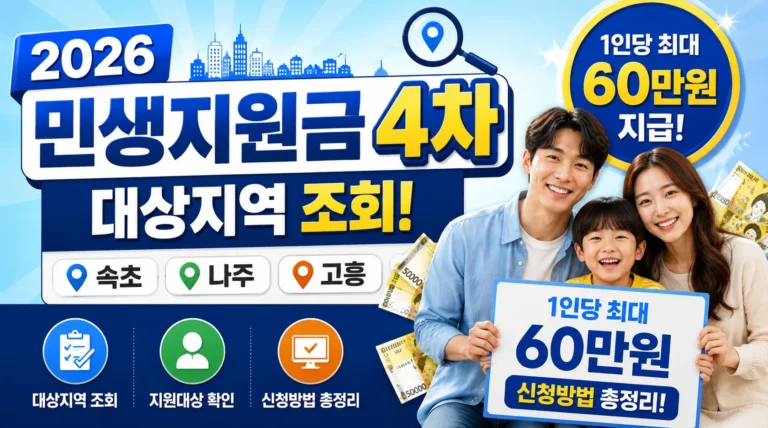 2026 민생지원금 4차