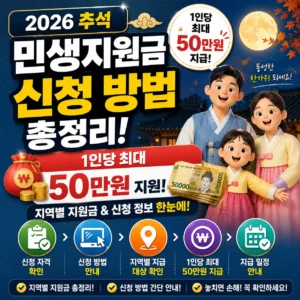 2026 추석 민생지원금