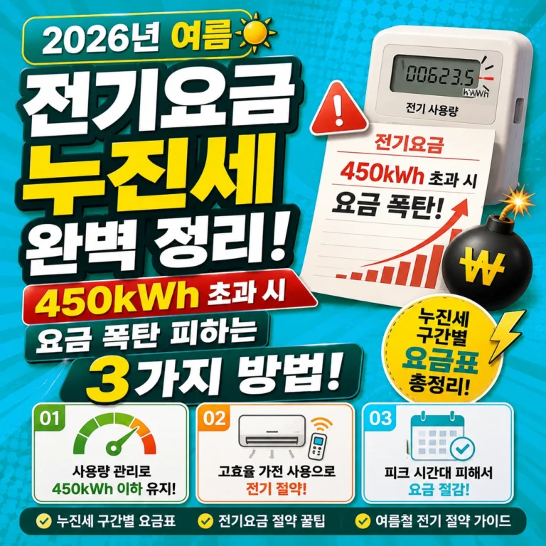 여름 전기요금 누진세