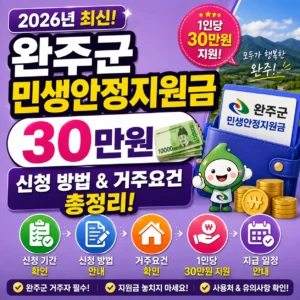 완주군 민생안정지원금
