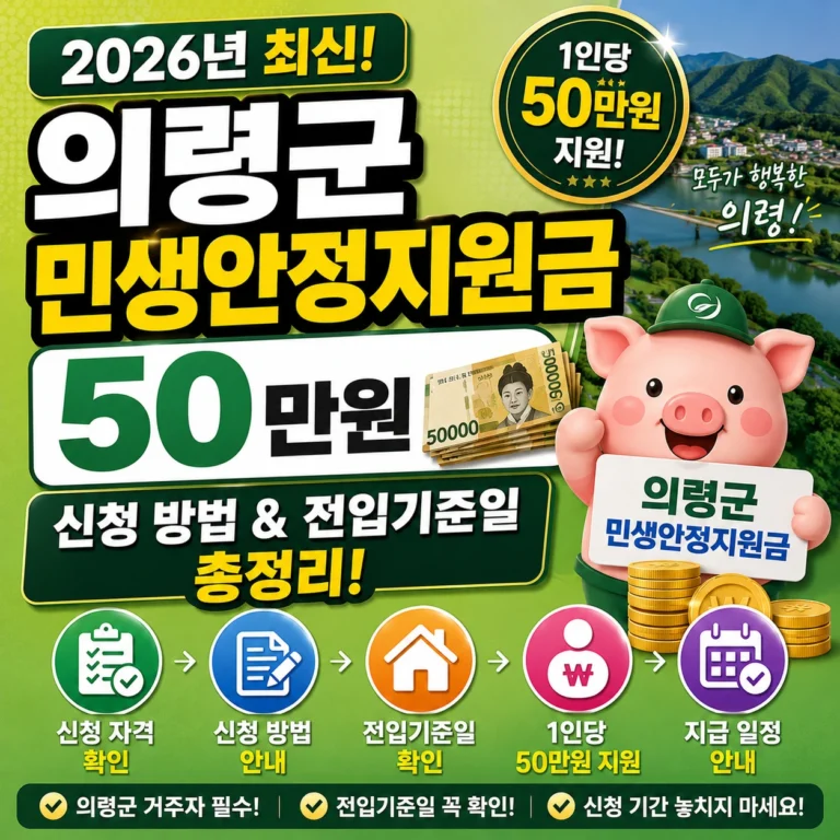 의령군 민생안정지원금